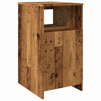 Ladekast 40x50x76 cm bewerkt hout oud houtkleurig 7