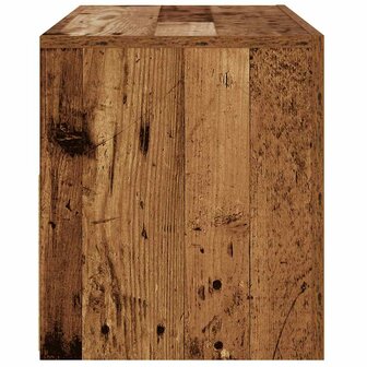 Tv-meubel met LED 90x35x40 cm bewerkt hout oud hout 8