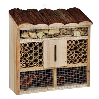 HI Insectenhotel 30x9,5x30 cm hout naturel 2