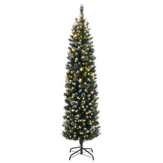 Kunstkerstboom smal met 300 LED&amp;apos;s 180 cm 3