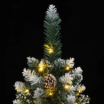 Kunstkerstboom smal met 300 LED&amp;apos;s 180 cm 9