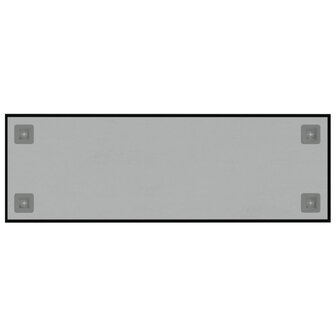 Magneetbord wandgemonteerd 60x20 cm&nbsp;gehard glas zwart 4