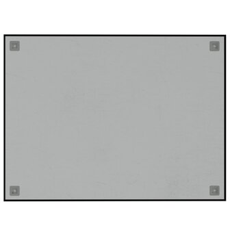 Magneetbord wandgemonteerd 80x60 cm&nbsp;gehard glas zwart 4