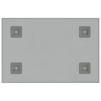 Magneetbord voor aan de wand 40x30 cm gehard glas wit 4