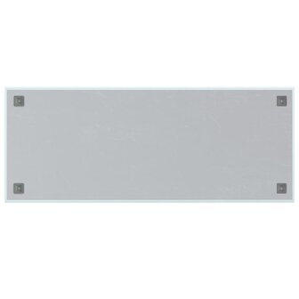 Magneetbord voor aan de wand 100x40 cm gehard glas wit 4