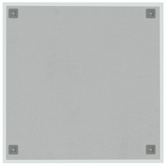 Magneetbord wandgemonteerd 60x60 cm&nbsp;gehard glas wit 4