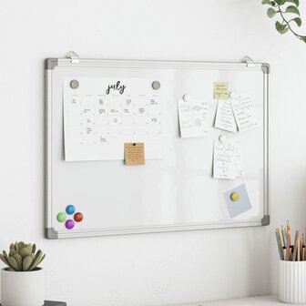 Whiteboard magnetisch 60x40x1,7 cm aluminium 1