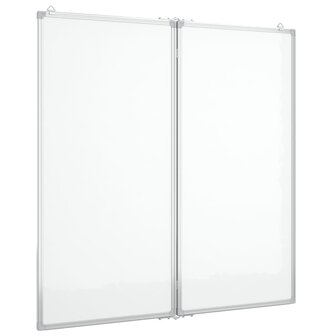 Whiteboard magnetisch inklapbaar 80x80x1,7 cm aluminium 2