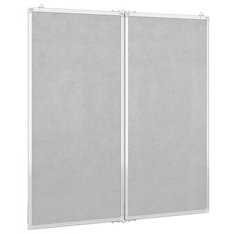 Whiteboard magnetisch inklapbaar 80x80x1,7 cm aluminium 4