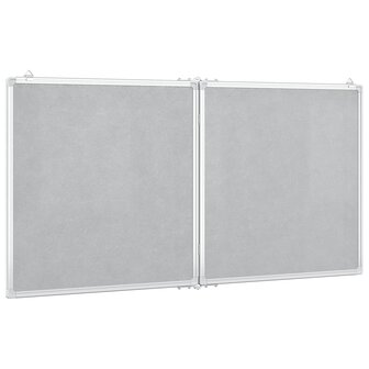 Whiteboard magnetisch inklapbaar 120x60x1,7 cm aluminium 4