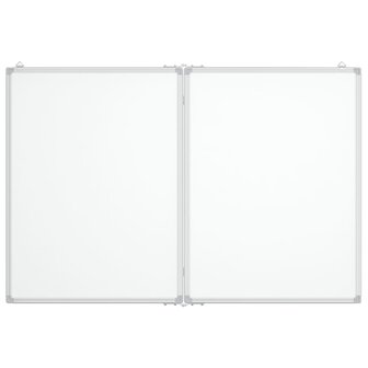 Whiteboard magnetisch inklapbaar 120x100x1,7 cm aluminium 3