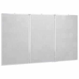 Whiteboard magnetisch inklapbaar 120x80x1,7 cm aluminium 4