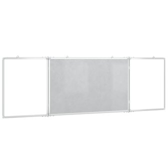 Whiteboard magnetisch inklapbaar 160x50x1,7 cm aluminium 4