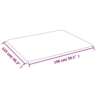 Vloermat voor laminaat of tapijt 150x115 cm PVC 6