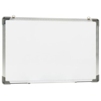 Whiteboard magnetisch 60x40 cm staal wit 3