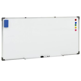 Whiteboard magnetisch 110x60 cm staal wit 1