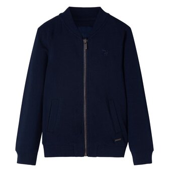 Kindervest met rits 128 marineblauw 1