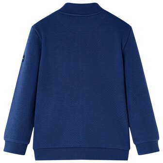 Kindervest met rits 104 marineblauw 2