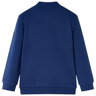 Kindervest met rits 140 marineblauw 2