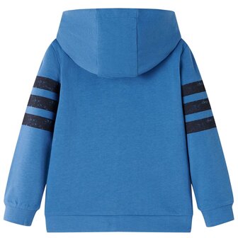 Kindervest met capuchon 116 blauw 2