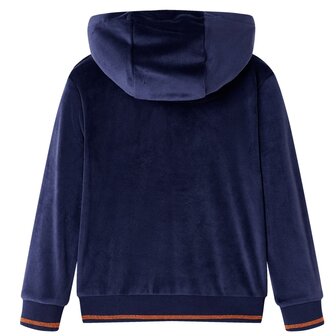 Kinderjas met capuchon 116 marineblauw 2