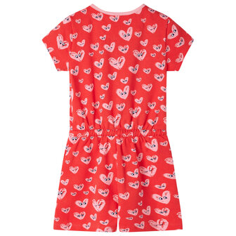 Kinderjumpsuit 104 rood 2