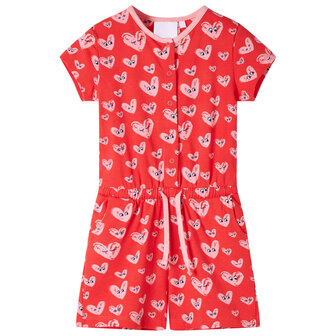 Kinderjumpsuit 116 rood 1