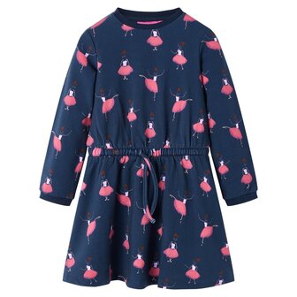 Kinderjurk 104 marineblauw 1