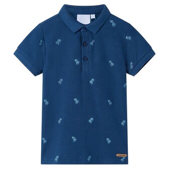 Kinderpoloshirt 104 donkerblauw 1