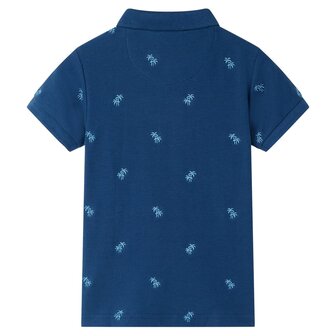 Kinderpoloshirt 116 donkerblauw 2