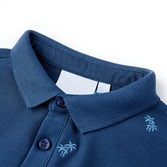 Kinderpoloshirt 128 donkerblauw 3