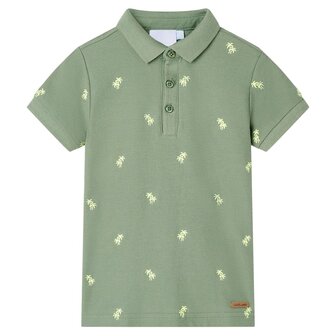 Kinderpoloshirt 104 kakikleurig 1