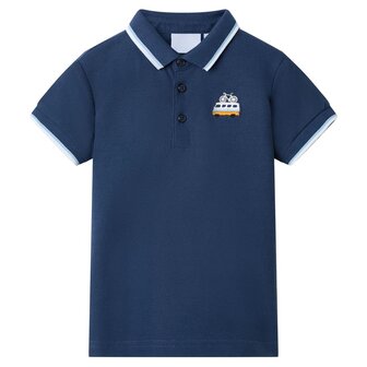 Kinderpoloshirt 92 donkerblauw 1