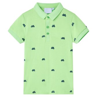 Kinderpoloshirt 92 neongroen 1