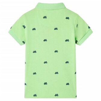 Kinderpoloshirt 116 neongroen 2