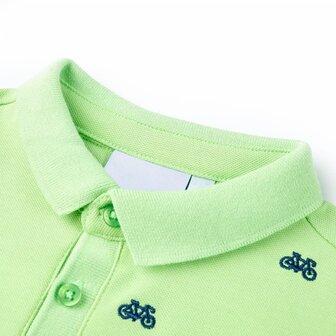 Kinderpoloshirt 116 neongroen 3