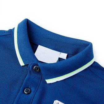 Kinderpoloshirt 116 donkerblauw 3