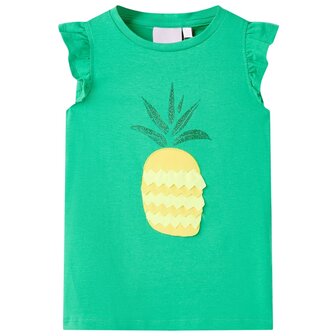 Kindershirt 140 groen 1