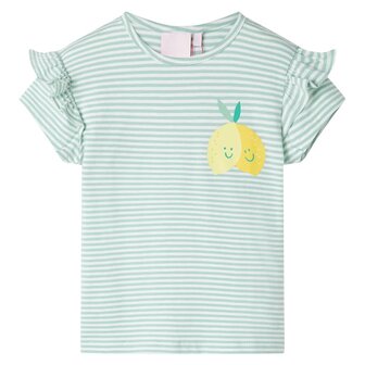 Kindershirt 92 mintkleurig 1