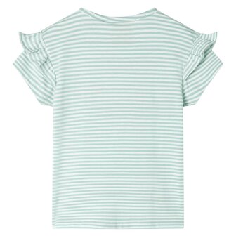 Kindershirt 116 mintkleurig 2