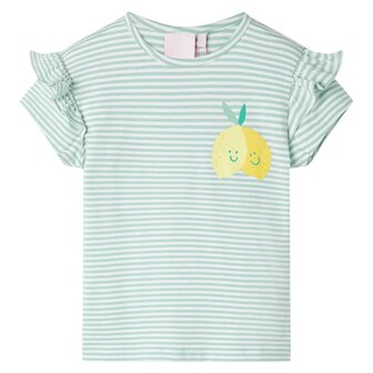 Kindershirt 140 mintkleurig 1