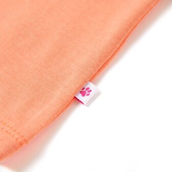 Kindershirt met kapmouwen 104 neonoranje 5