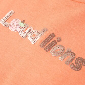 Kindershirt met kapmouwen 140 neonoranje 4