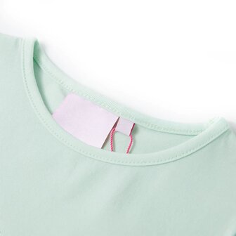 Kindershirt met kapmouwen 104 lichtmintkleur 3