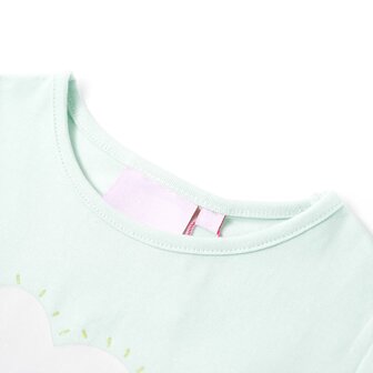 Kindershirt 104 lichtmintkleurig 3