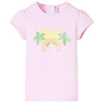 Kindershirt 104 lichtroze 1