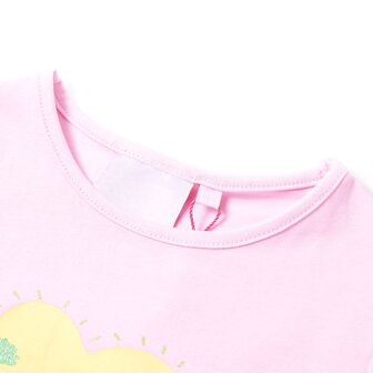 Kindershirt 116 lichtroze 3