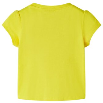 Kindershirt 116 geel 2