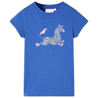 Kindershirt 104 kobaltblauw 1