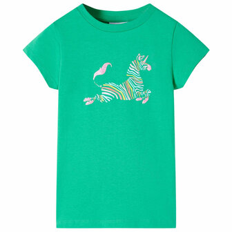 Kindershirt 140 groen 1